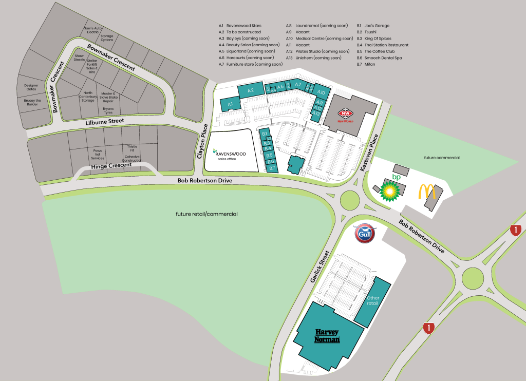 Ravenswood Central Map